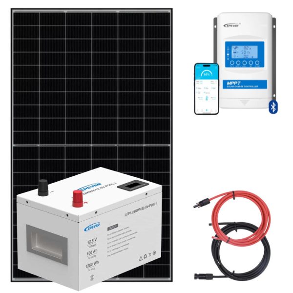 Panel słoneczny 435W z regulatorem 30A MPPT oraz akumulatorem 100Ah
