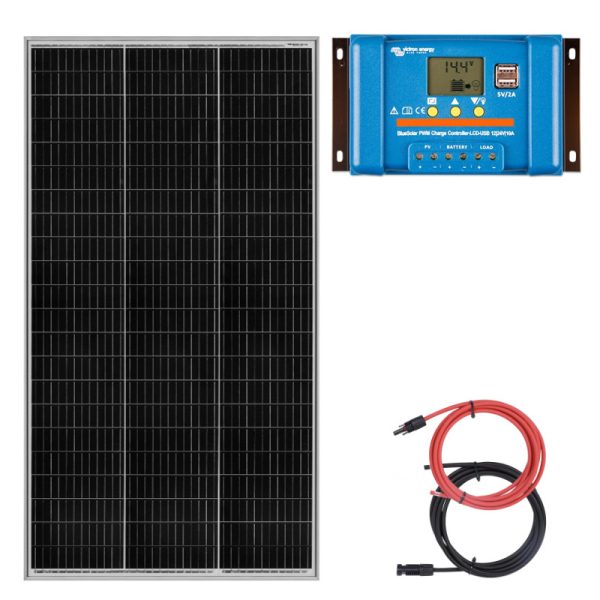 Panel słoneczny 180W z regulatorem ładowania 10A
