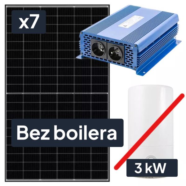 Solarny podgrzewacz wody 3kWp Panele słoneczne JA Solar