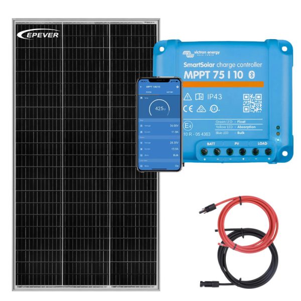 Zestaw solarny na łódź 180W z regulatorem MPPT