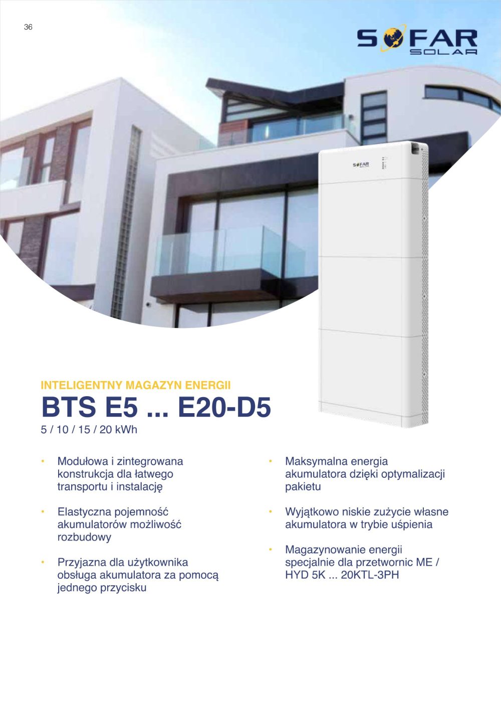 SOFAR BTS-5K Bateria 5kWh - obrazek 3